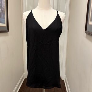 Evera B Black V-Neck Tank